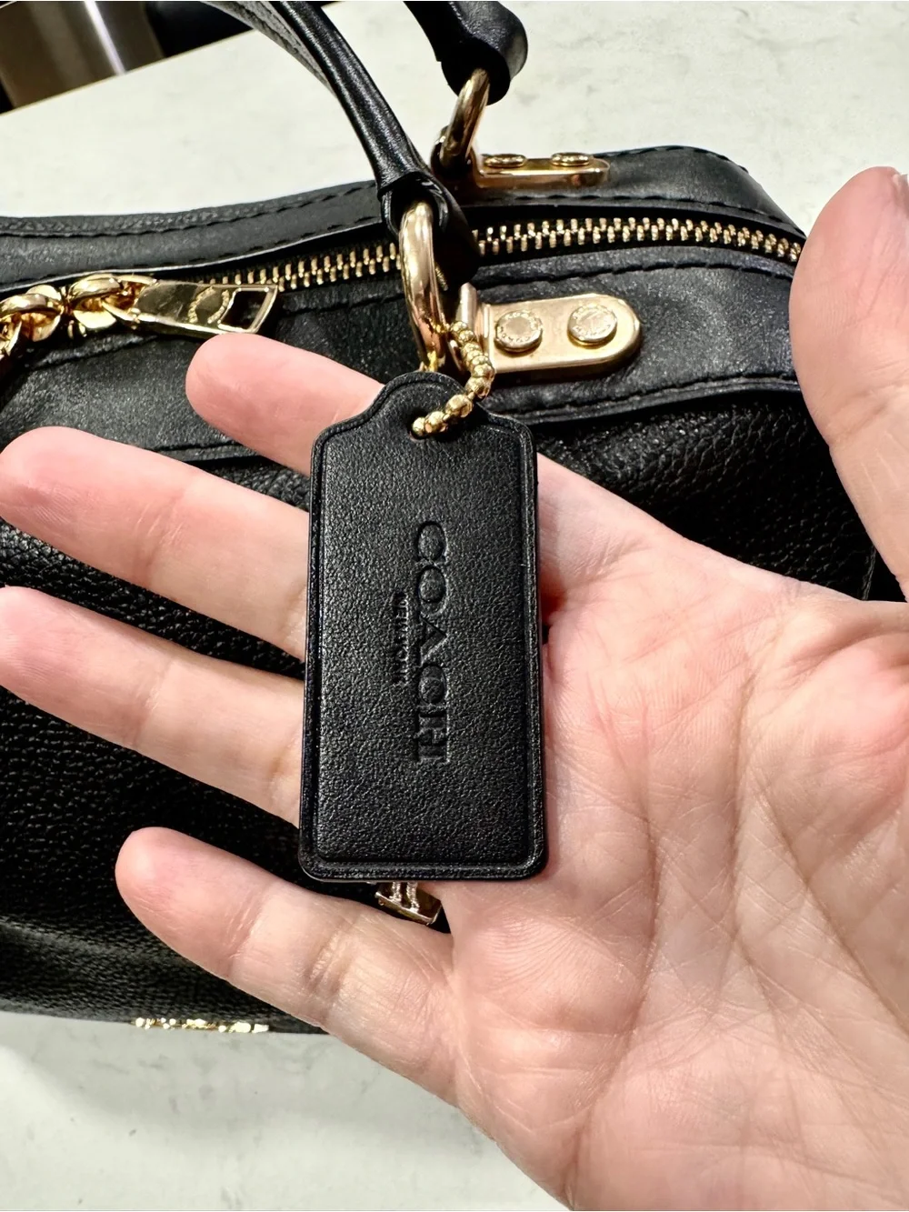 Coach Lane Satchel in Polished Pebble Leather